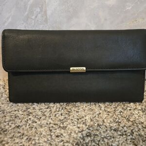 Buxton Black Women's Clutch Wallet